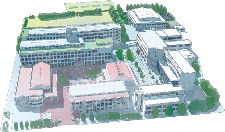 日野キャンパス　イラスト