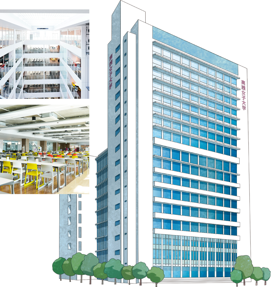 渋谷キャンパス　写真とイラスト